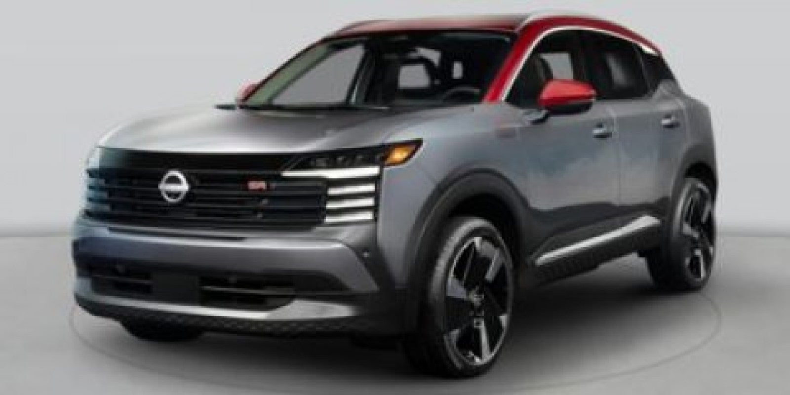 2026 Nissan Kicks SR in Red — front three-quarter view