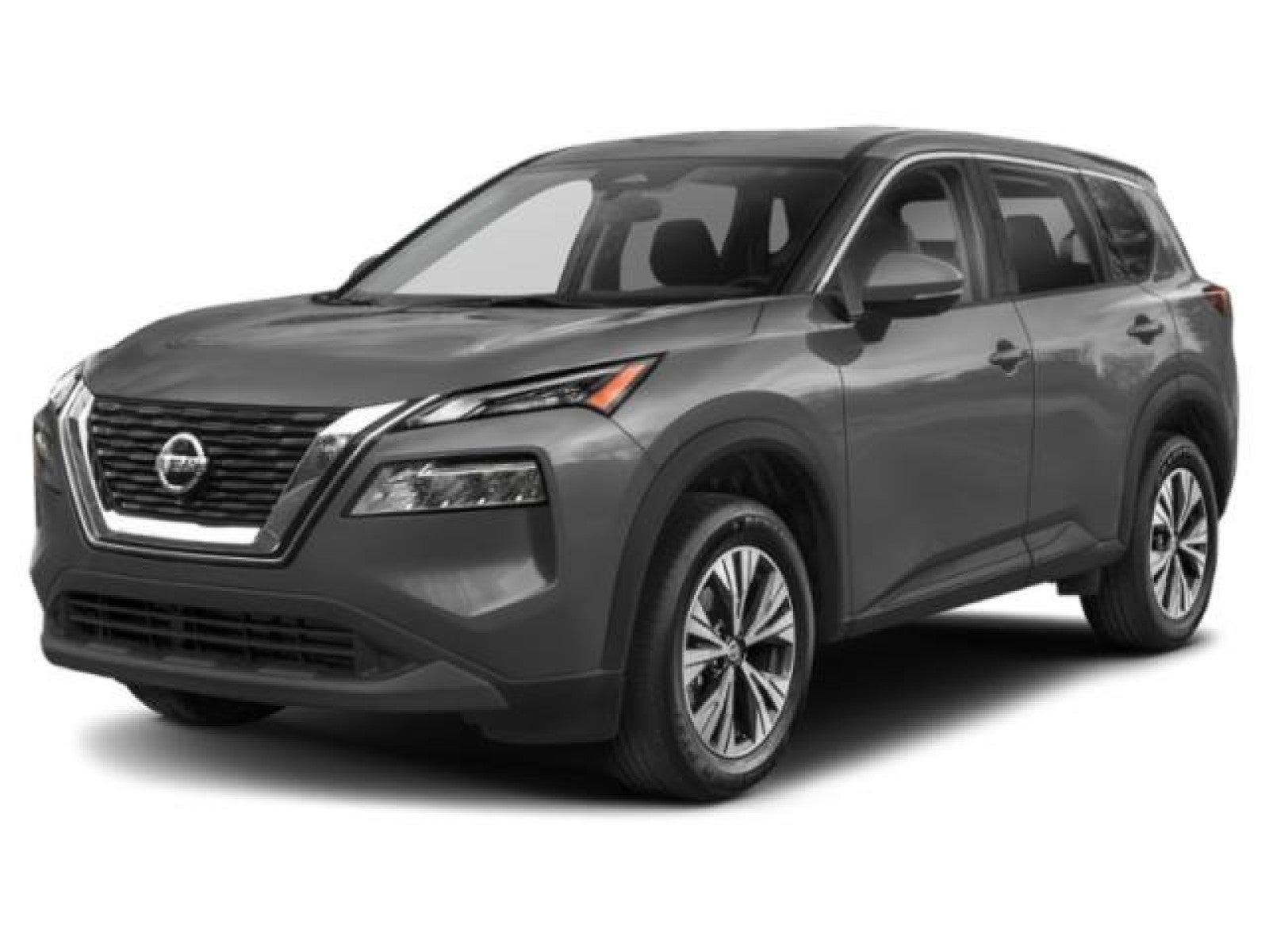 2022 Nissan Rogue SV in Brilliant Silver Metallic — front three-quarter view