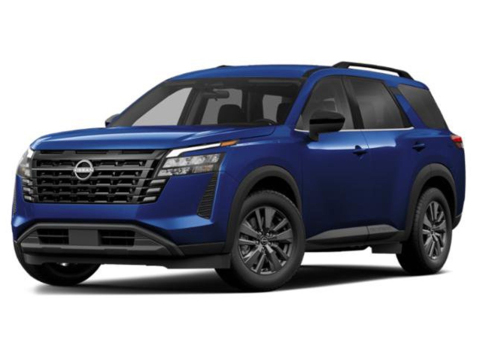 2026 Nissan Pathfinder SV in Everest White Pearl Tricoat — front three-quarter view